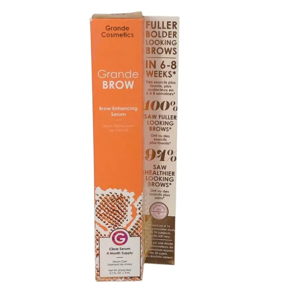 Grande Cosmetics GrandeBrow Brown Enhancing Serum 4 Month Supply